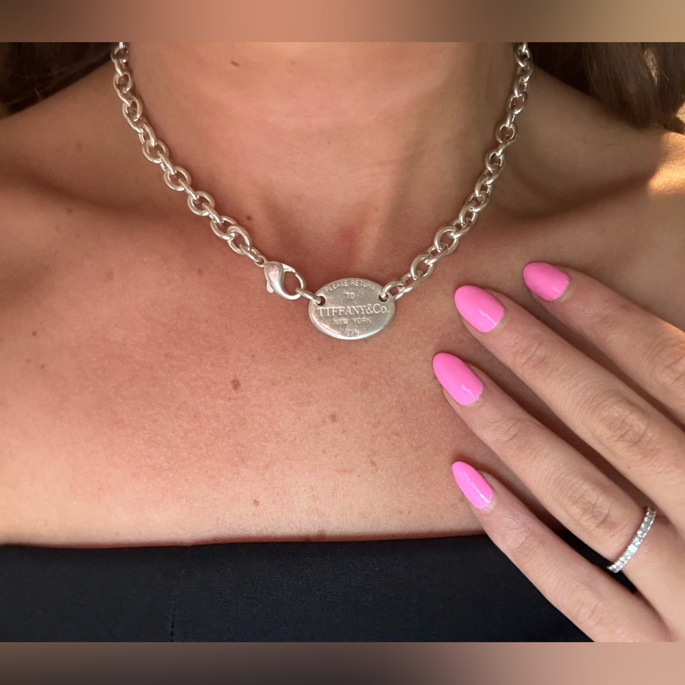 Tiffany & Co. Return to Oval Tag 925 Necklace